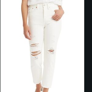 NWT Levi's® Wedgie High Waist Crop Straight Leg Jeans (Cloud Bank), Size 23 x 28